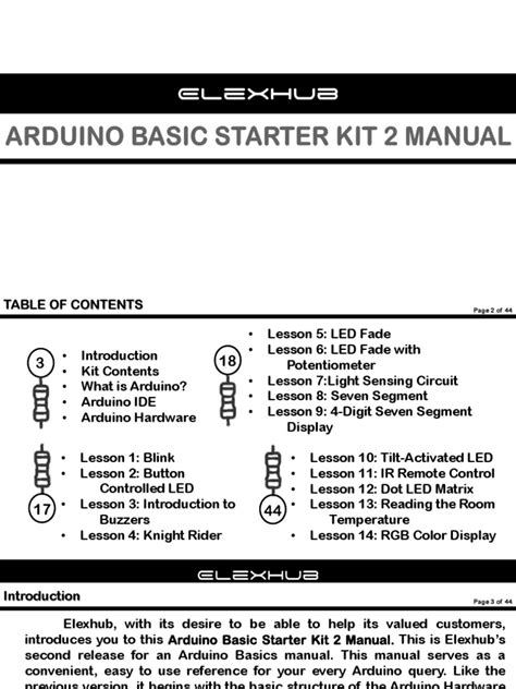 Arduino Learning Kit Series by Elexhub Electronics .